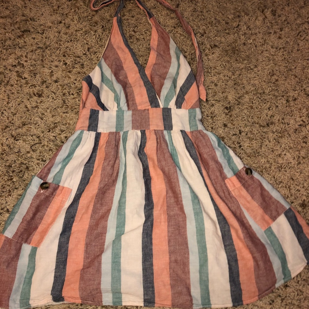 colorful striped summer dress
